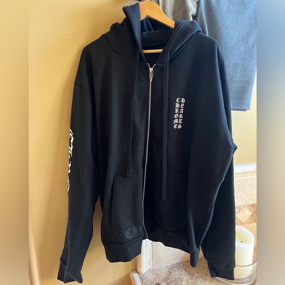 Authentic NEW Chrome Hearts Zip-Up Hoodie